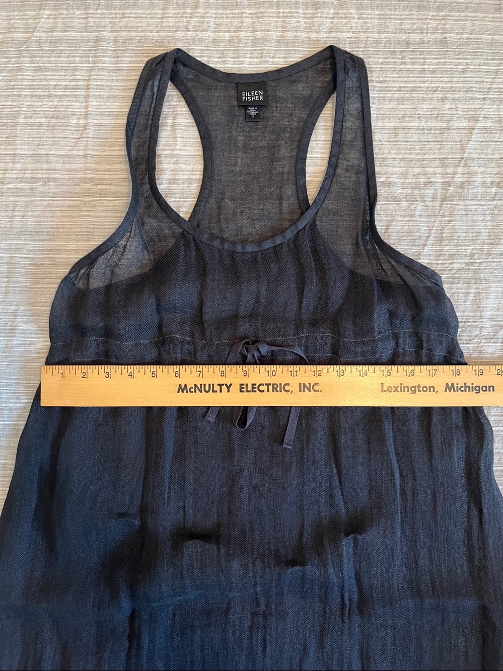 Eileen Fisher Italian Linen Tunic/Dress/swim Cover Up - Picture 5 of 14